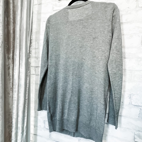 ERIN by Erin Fetherston |  Oversized Cardigan | Heather Grey | Small - Picture 7 of 8